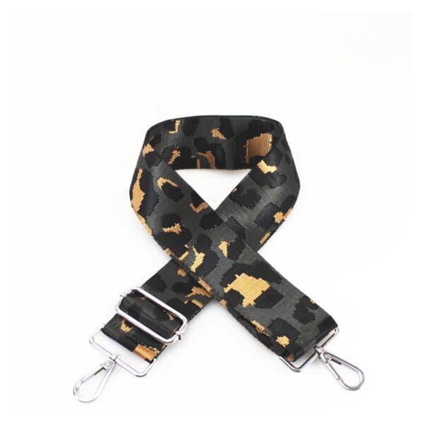 A black and gold leopard print import placeholder for 11089 strap.