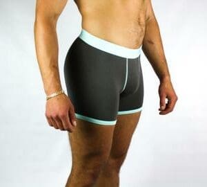 A man in Import placeholder for 9875 boxer shorts.
